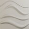 Ekena Millwork 19 5/8in. W x 19 5/8in. H Wave EnduraWall Decorative 3D Wall Panel Covers 2.67 Sq. Ft. WP20X20WVGBW - alternate 1